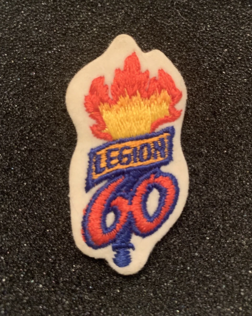 Royal Canadian Legion 60 Year Anniversary Torch Flame Small Patch