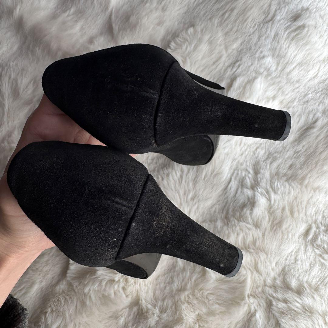 Chanel Pumps Shoes Coco Mark Suede Black Size 35 US About 5 For Women thumbnail 8