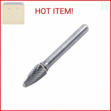 Forney 60125 Tungsten Carbide Burr with 1/4-Inch Shank, Tree Radius, Dark Grey,