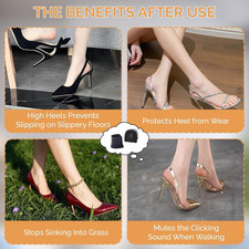 20 Pcs Heel Caps for High Heels, Heel Covers Protectors for High Heel Shoes, ...