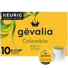 Gevalia Colombia Medium Roast K-Cup Coffee Pods, 10 ct Box 3.4 OZ Pack of 1 