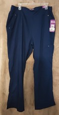NWT Healing Hands Navy Yoga Scrub Pants XL