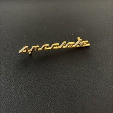 Alfa Romeo Giulietta Sprint Speciale Ss Brass Emblem - Original 3 In 7 Cm