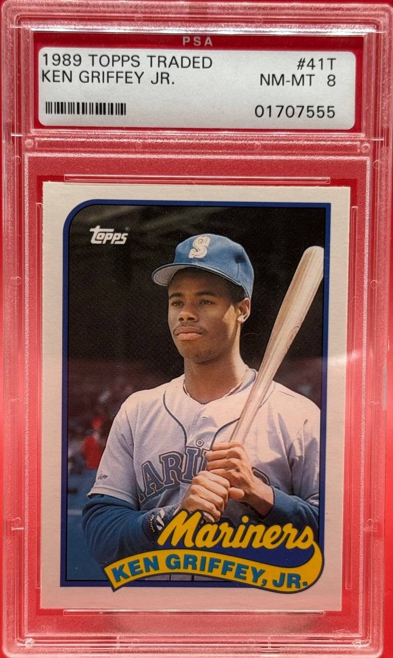 1989 Topps Traded Ken Griffey Jr.  #41T PSA 8 NM-MT