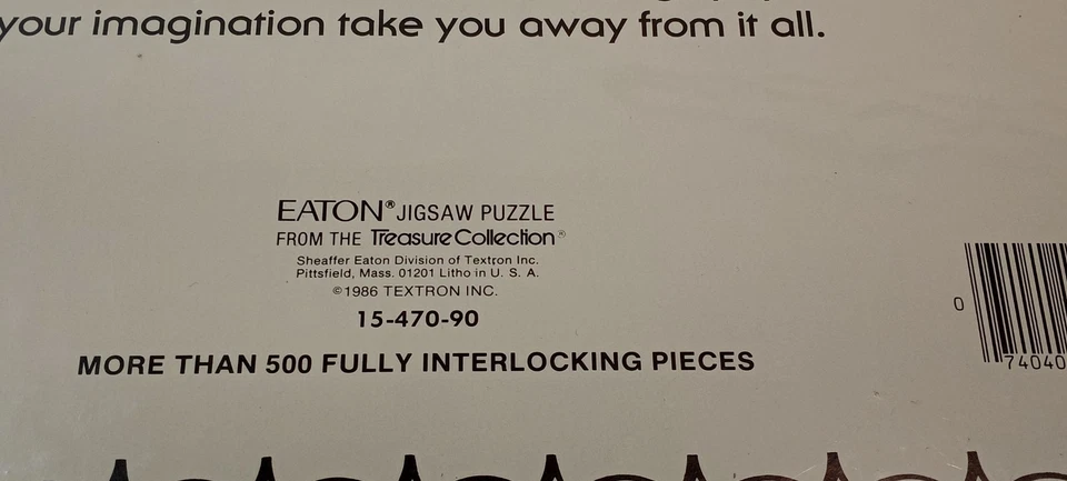 Vintage Eaton Treasure Collection Going Up 500 Piece Jigsaw Puzzle - Image 3 of 4