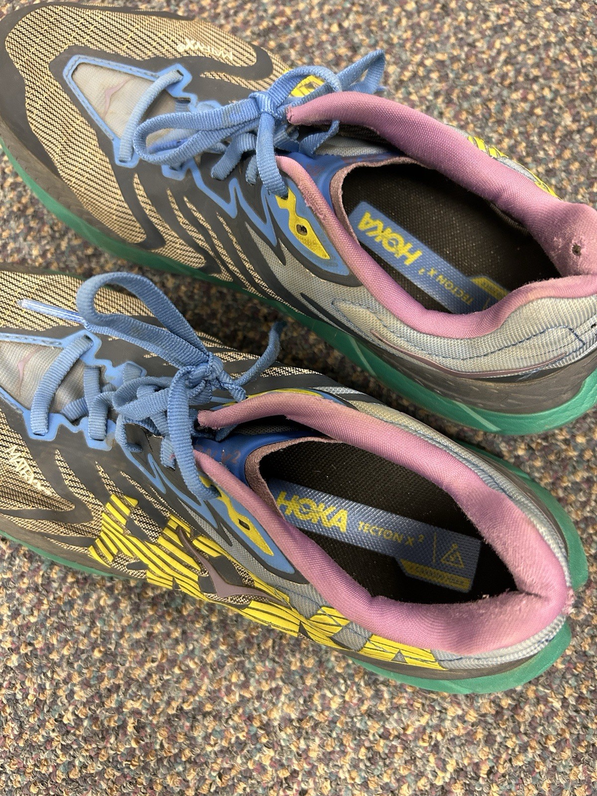 Hoka One One Tecton X2 Shoes Womens Size 8.5B Vibram Megagrip Trail Running image 7