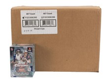 2025 TOPPS CHROME FOOTBALL BLASTER 40-BOX CASE