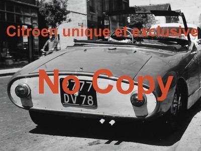 CITROEN EINZIGARTIG UND EXKLUSIV AUF BASIS DS 19 IM JAHR 1964 ...... SELTENES FOTO (18x24 CM)