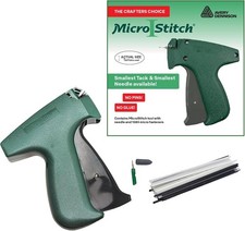 MicroStitch All in One Tagging Gun Kit Ultra Fine Needle Tagger w/Black/White