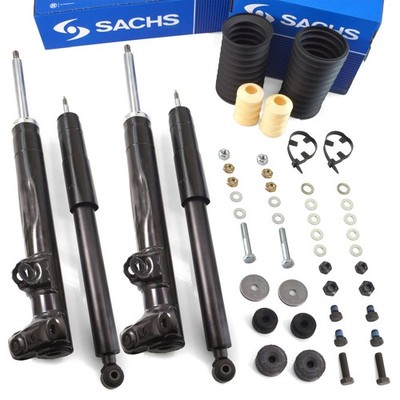 4x SACHS Stoßdämpfer Protection Kit Vorne Hinten für MERCEDES 124 W201 E W124