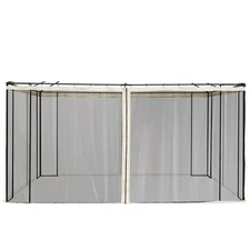 Mesh Mosquito Netting Screen Walls for 10 Ft. X 13 Ft. Patio Gazebo