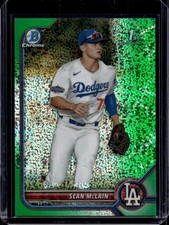 Sean McLain 2022 Bowman Chrome #BDC-50 Green Sparkle /99