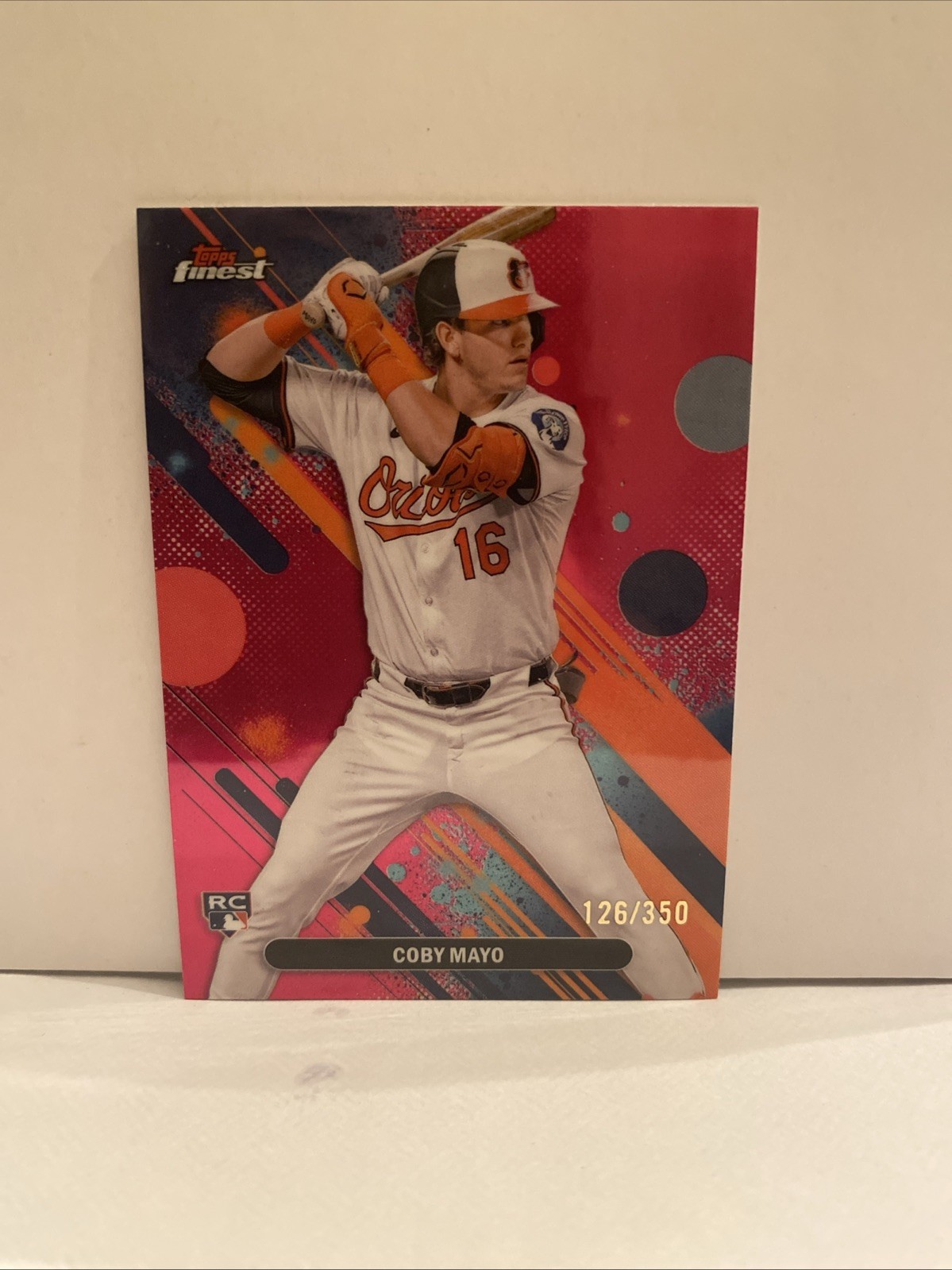 2025 Topps Finest Magenta Refractor /350 Coby Mayo RC Common #26