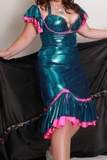 Blue Rhinestone Malaya Costume by Layalie Ahmed from Egypt