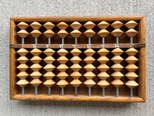 Vintage Japanese Soroban Wooden Abacus   Handcrafted Traditional Calculator