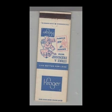 Matchbook Cover - Elephant Kroger Grocery Stores