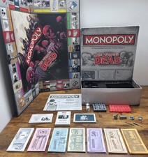 Monopoly The Walking Dead Survival Edition Hasbro Complete Square Box Version 