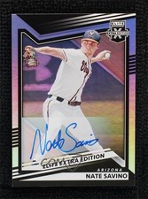 2022 Panini Elite Extra Edition Signatures Nate Savino #82 Auto 12g7