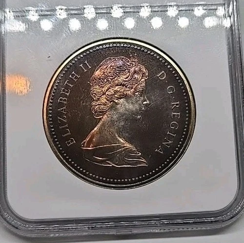 1971 Canada Silver Dollar Centennial NGC SP68
