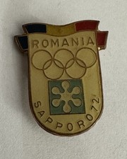 1972 Sapporo Olympic Games Romania NOC Pin