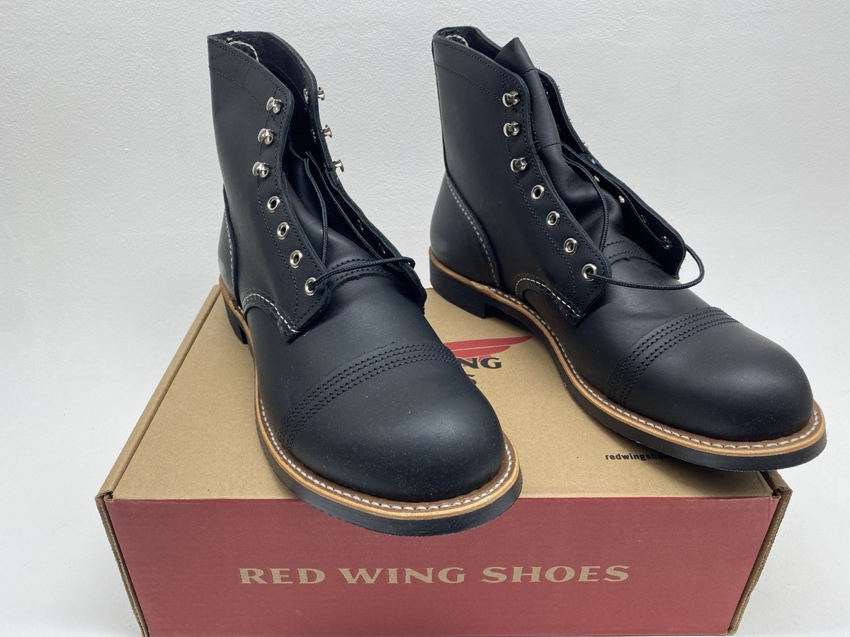 Red Wing Iron Ranger Boots Black Harness (UK Heritage Leather