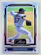 Johan Santana 2025 Panini Three And Two Holo Silver /49 #13 MLB Pitcher Mets