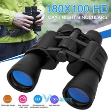 Binoculars 180X100 Day Low Light Vision High Power Military Telescope w/ Case