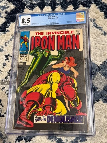 Iron Man # 2 From 1968 The Demolisher CGC Graded 8.5 Very Fine Plus