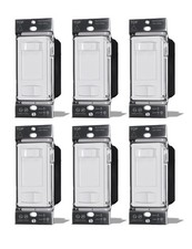 MOES Dimmer Light Switches 6pcs, 3 Way Single Pole Dimmable Switch for LED,CFL