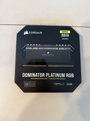   NEW Corsair DOMINATOR PLATINUM RGB 32GB 2x16GB DDR5 DRAM 4800 MHz C40  