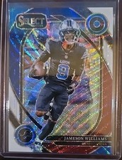 2024 Select Jameson Williams Red, White & Blue Wave /149 Club Level Prizm SP DET