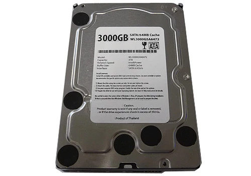 WL 3TB 64MB Cache SATA 6.0Gb/s 3.5" Internal Desktop Hard Drive -1 Year Warranty - Image 2 of 4