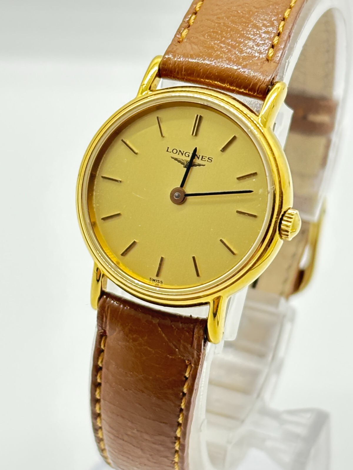 [Near MINT] Longines L4.137.2 Gold Dial Quartz Women's Watch Used Working F/S
