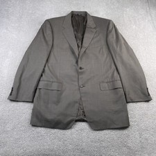 Canali Jacket Mens 44 US 54 EU Long Brown Wool Sport Coat Blazer Made in Italy