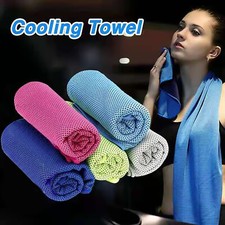 Ice Cold Instant Cooling Towel Running Jogging Gym Chilly Pad Sports Yoga Towels