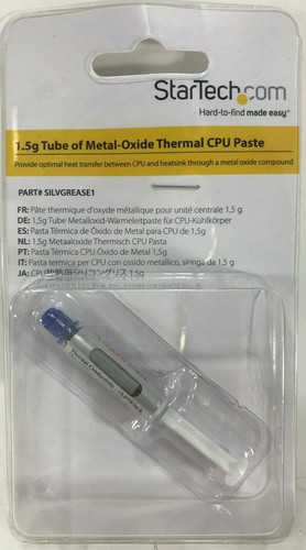 StarTech.com - SILVGREASE1 - Metal Oxide Thermal CPU Paste Compound Tube - 第 1/2 張圖片