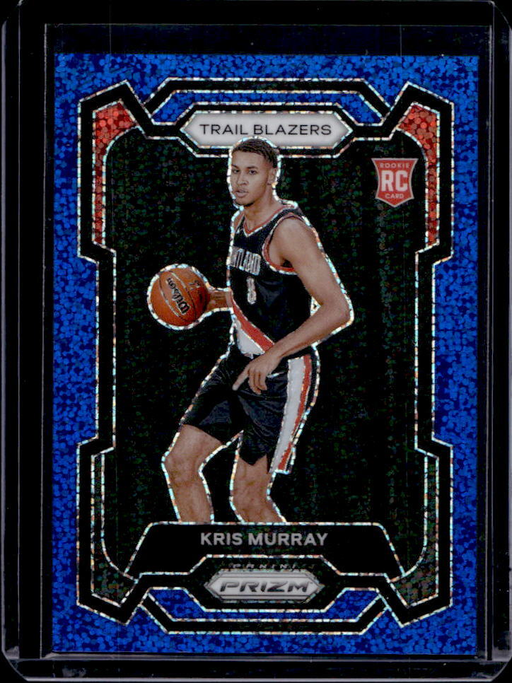 2023-24 Prizm Kris Murray Prizms Blue Sparkle RC #41/144 #142