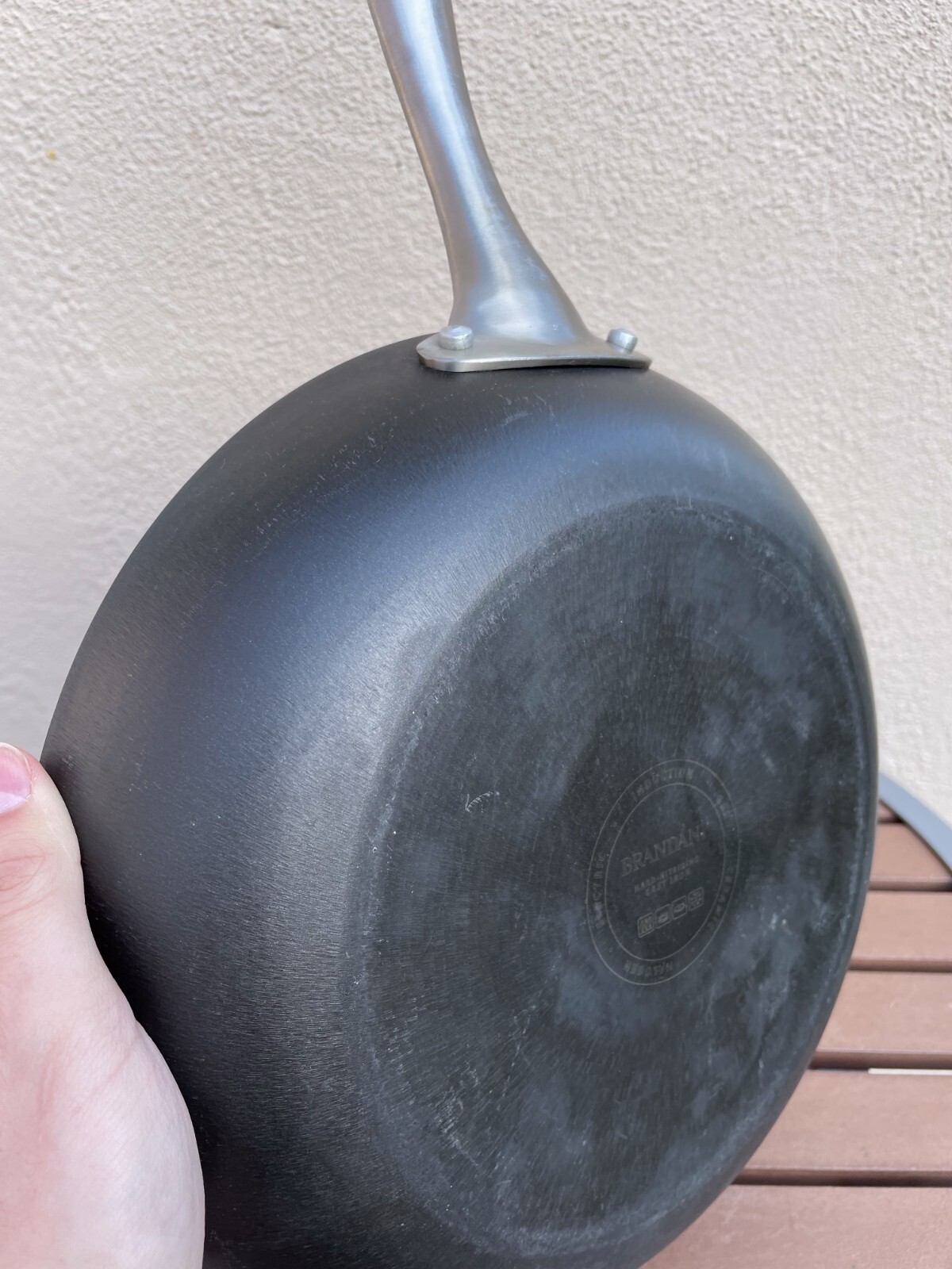Brandani HardNitriding Cast Iron Skillet 11" Induction Compatible Black Fry Pan eBay
