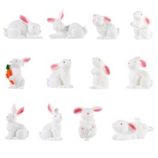 Fairy Garden Miniature Rabbit Figurine Micro Landscape Resin Bunny Statue