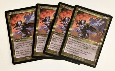Quicksilver Dagger (4) Apocalypse NM MTG Magic the Gathering