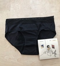 Thinx Hiphugger Leakproof Period Panties Size L Black NWT