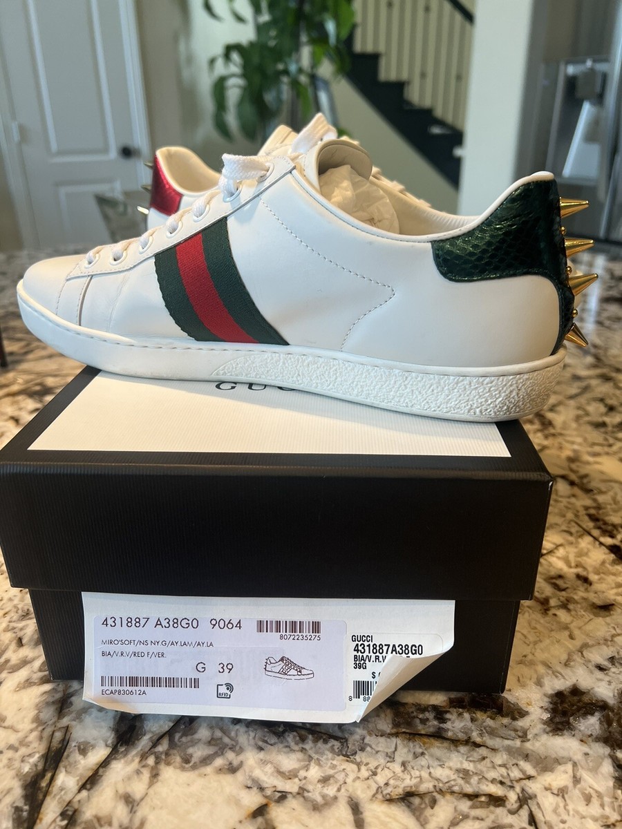 GUCCI ホワイトオレンジ パンプス GUCCI Calfskin Womens Jordaan Loafers 35.5 Mystic White