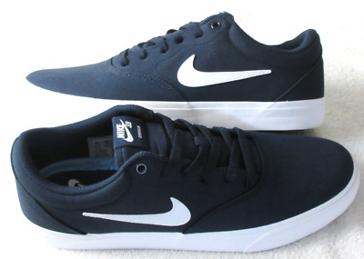 Nike Men's SB Charge Classic Canvas Skate Shoes Obsidian Blue White Size 10 NIB
