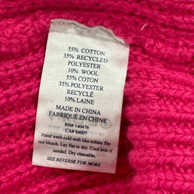 Faherty Half Zip Pullover Mariner Sweater Long Sleeve Pink Size