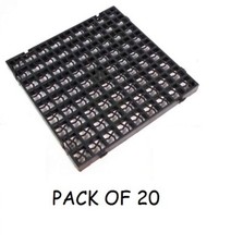 PACK OF 20 GRASS GRIDS DRIVEWAY DRAINAGE GRAVEL TURF SOIL PAVING LAWN SHED BASE