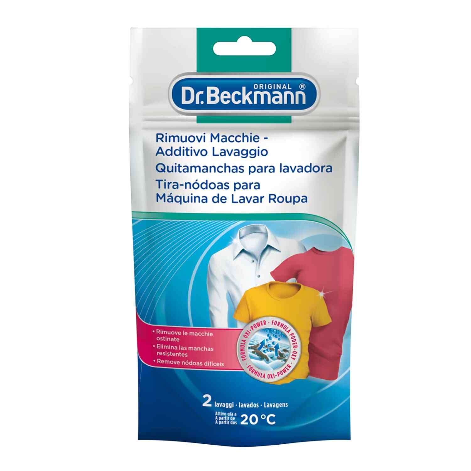 Dr. Beckmann Additivo Rimuovi Macchie Ostinate, con Ossigeno Attivo, 80g
