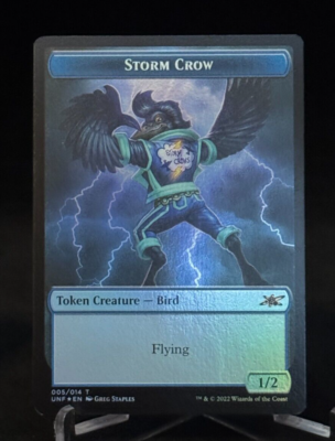 MTG Magic the Gathering UNF Unfinity Foil Squirrel / Storm Crow