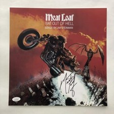 MEAT LOAF SIGNED AUTOGRAPH 12X12 ALBUM FLAT BAT OUT OF HELL STAR, FIGHT CLUB JSA