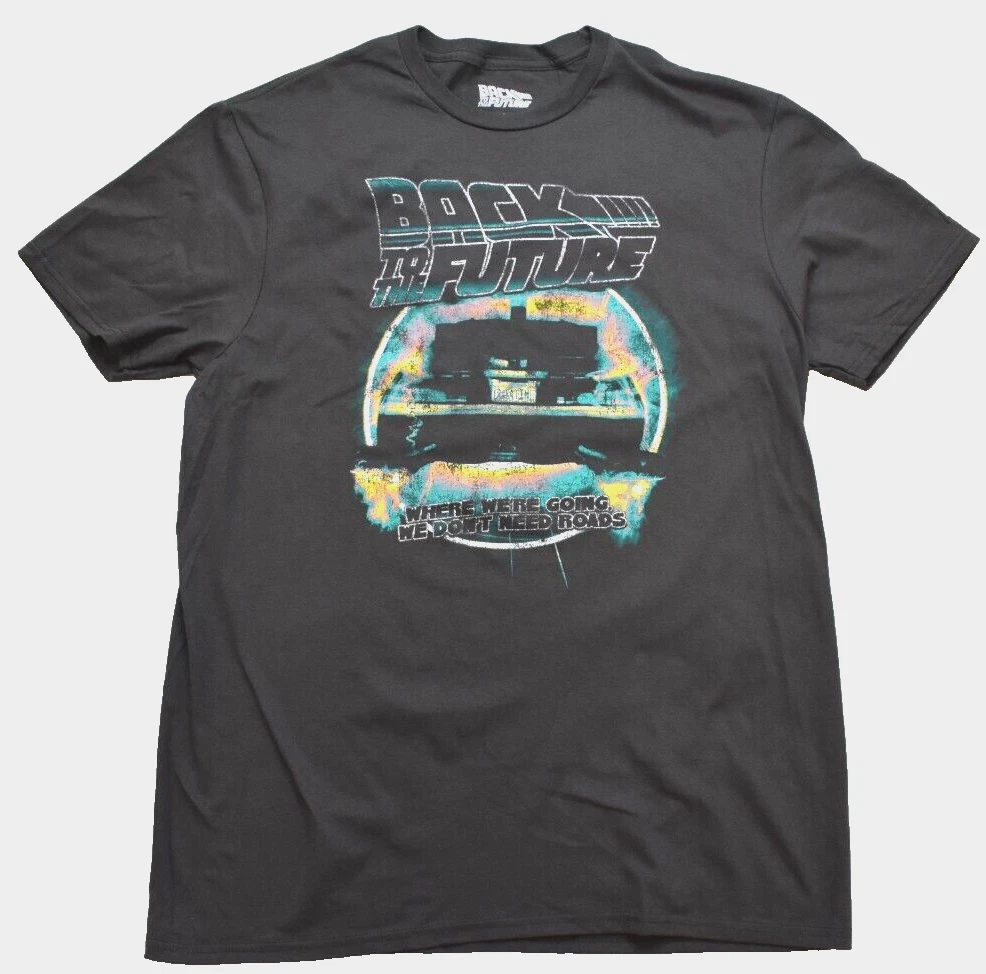 80s BACK TO THE FUTURE Tシャツ グレー Back to the Future Gray Size L Shirts for Men for sale | eBay