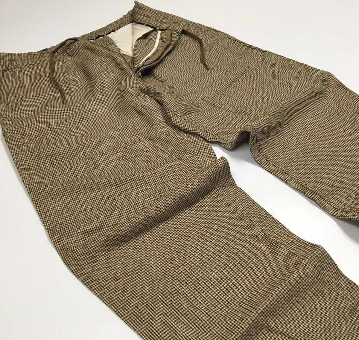 Polo Ralph Lauren Linen Blend Houndstooth Dress Slim Pants Polo Ralph Lauren Linen Blend Houndstooth Dress Slim Pants
